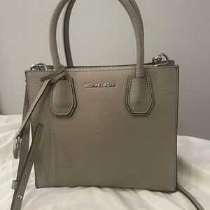 Michael Kors Taupe Satchel Bag